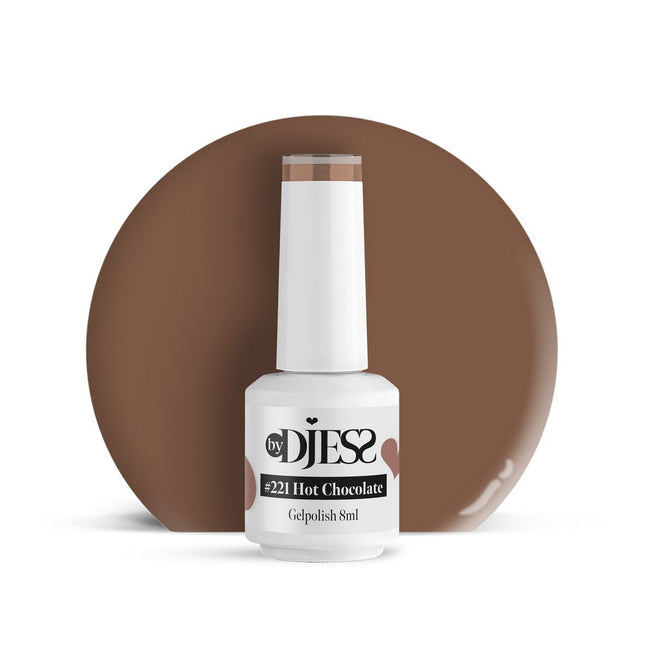 By Djess Gel Polish | Gellak | #221 Hot Chocolate - 8 ml