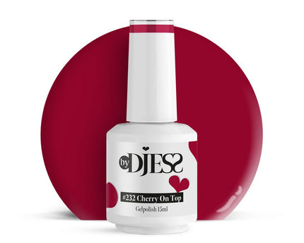 By Djess Gel Polish | Gellak | #232 Cherry On Top - 15 ml