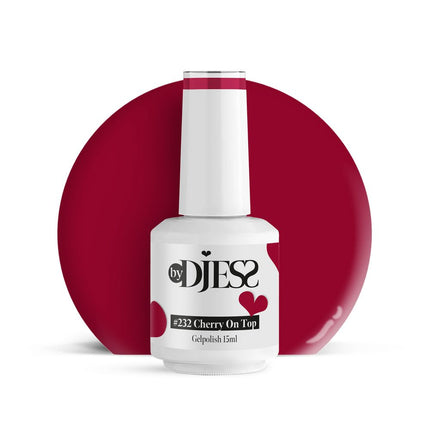 By Djess Gel Polish | Gellak | #232 Cherry On Top - 15 ml