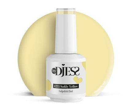 By Djess Gel Polish | Gellak | #235 Softly Yellow - 15 ml