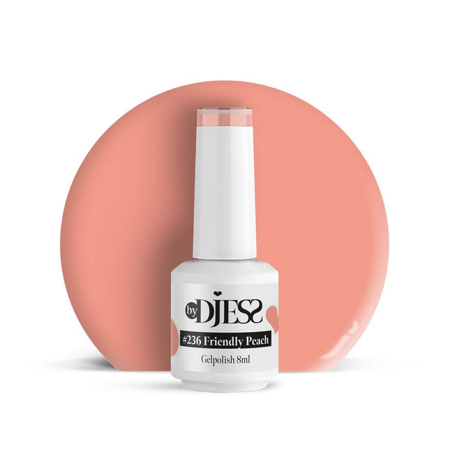 By Djess Gel Polish | Gellak | #236 Friendly Peach - 8 ml