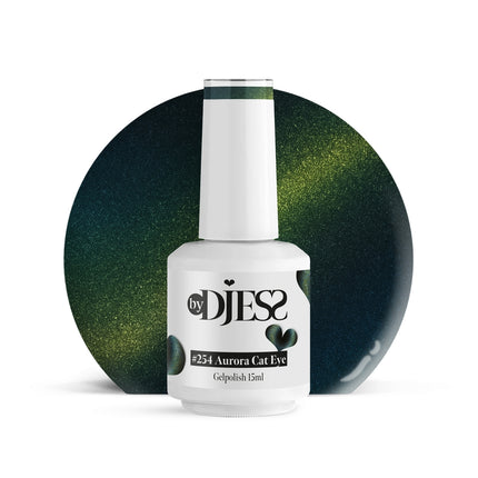 By Djess Gel Polish | Gellak | #254 Aurora Cat Eye - 15 ml