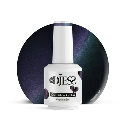 By Djess Gel Polish | Gellak | #258 Galaxy Cat Eye - 15 ml