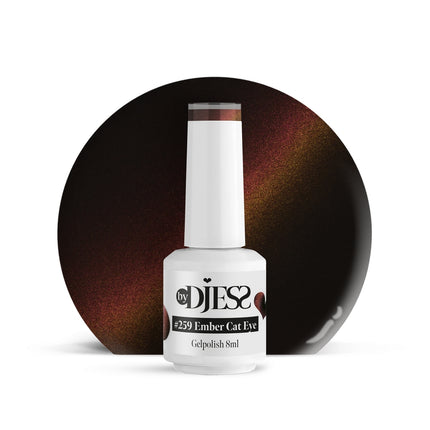 By Djess Gel Polish | Gellak | #259 Ember Cat Eye - 8 ml