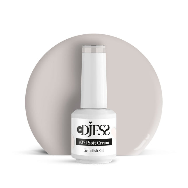 By Djess Gel Polish | Gellak | #271 Soft Cream - 8 ml