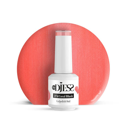 By Djess Gel Polish | Gellak | #274 Coral Blush - 8 ml