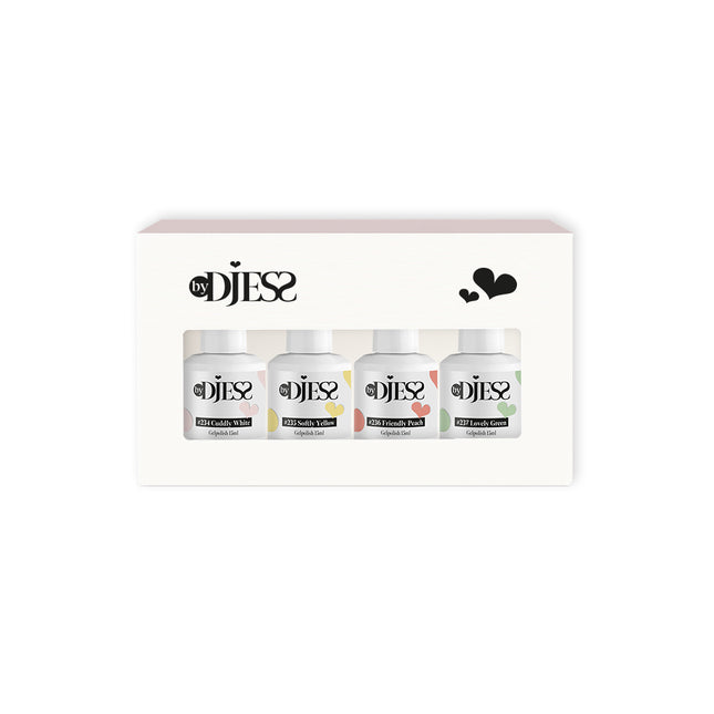 By Djess Gel Polish | Gellak | 4-pack | Pastel Dreams #234 - #237 - 15 ml