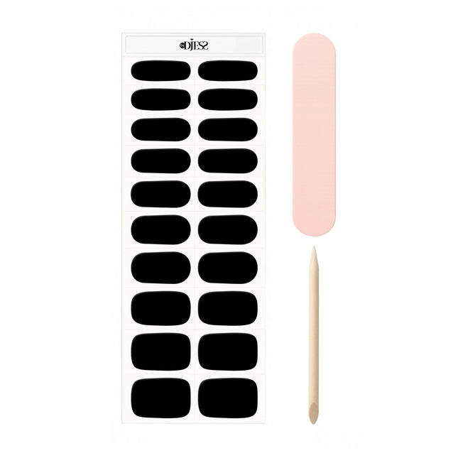 By Djess Gel Nail Stickers | Manicure | #108 Black-out