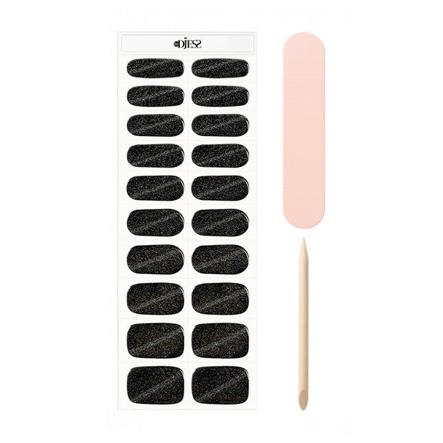 By Djess Gel Nail Stickers | Manicure | #113 Black Cat Eye