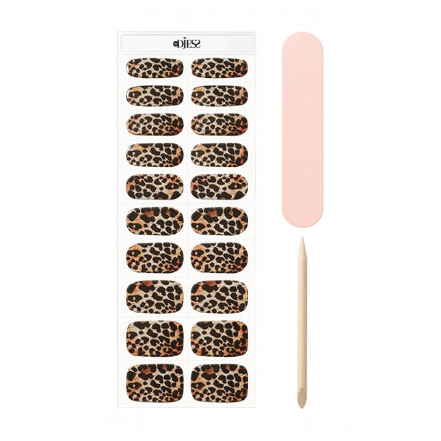 By Djess Gel Nail Stickers | Manicure | #118 Leopard Look