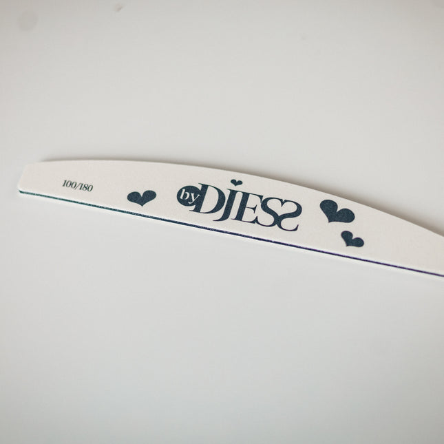 By Djess Vijl halve maan - grit 100/180 - wit