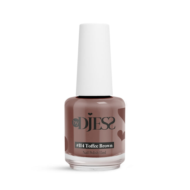 By Djess Nail Polish | Nagellak | #114 Toffee Brown - 15 ml