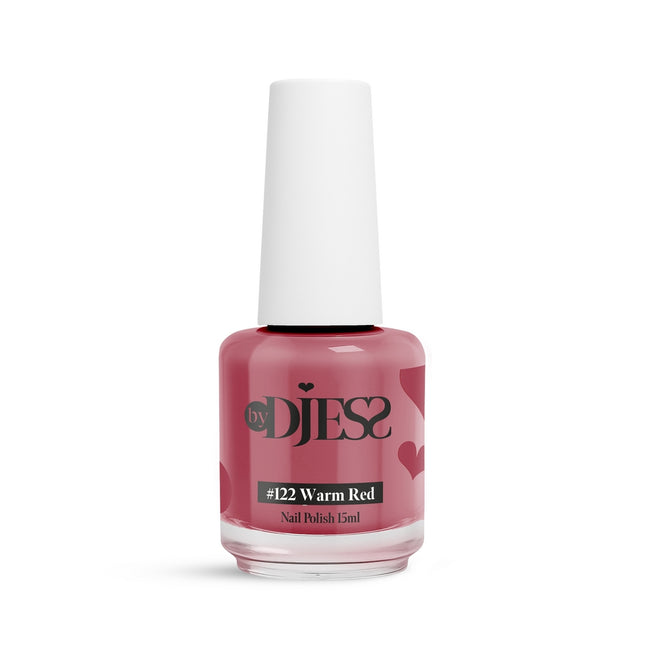 By Djess Nail Polish | Nagellak | #122 Warm Red - 15 ml