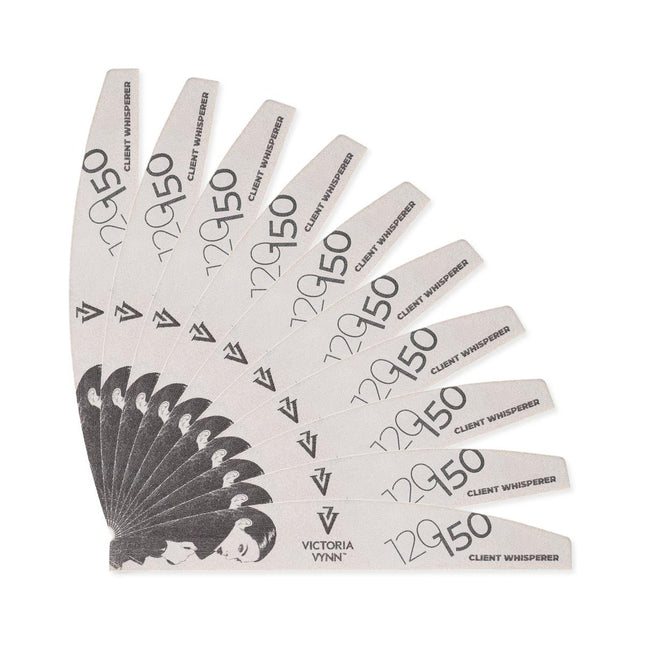 Vijl halve maan - grit 120/150 - Client Whisperer - set van 10 stuks - Victoria Vynn