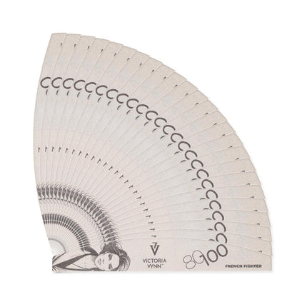 Vijl halve maan - grit 80/100 - French Fighter - set van 25 stuks - Victoria Vynn