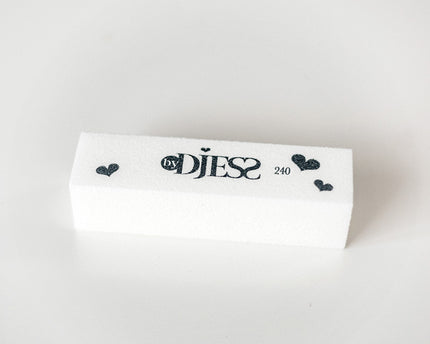 Vijl buffer blok - grit 240 - wit - By Djess