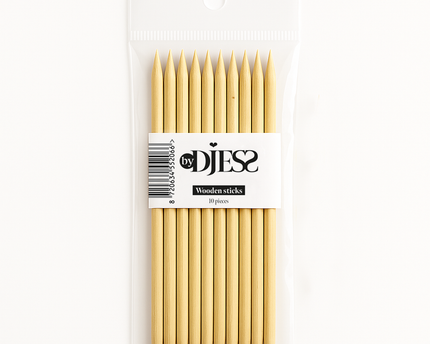 By Djess - Wooden Sticks - set 10 stuks
