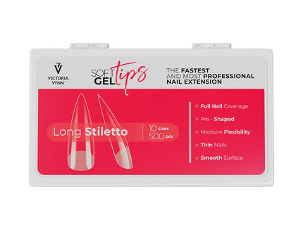 Victoria Vynn Soft Gel Tips | Long Stiletto