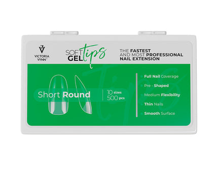 Victoria Vynn Soft Gel Tips | Short Round